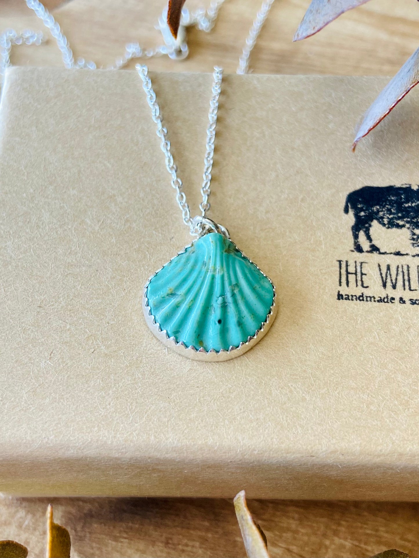 Turquoise Seashell Necklace