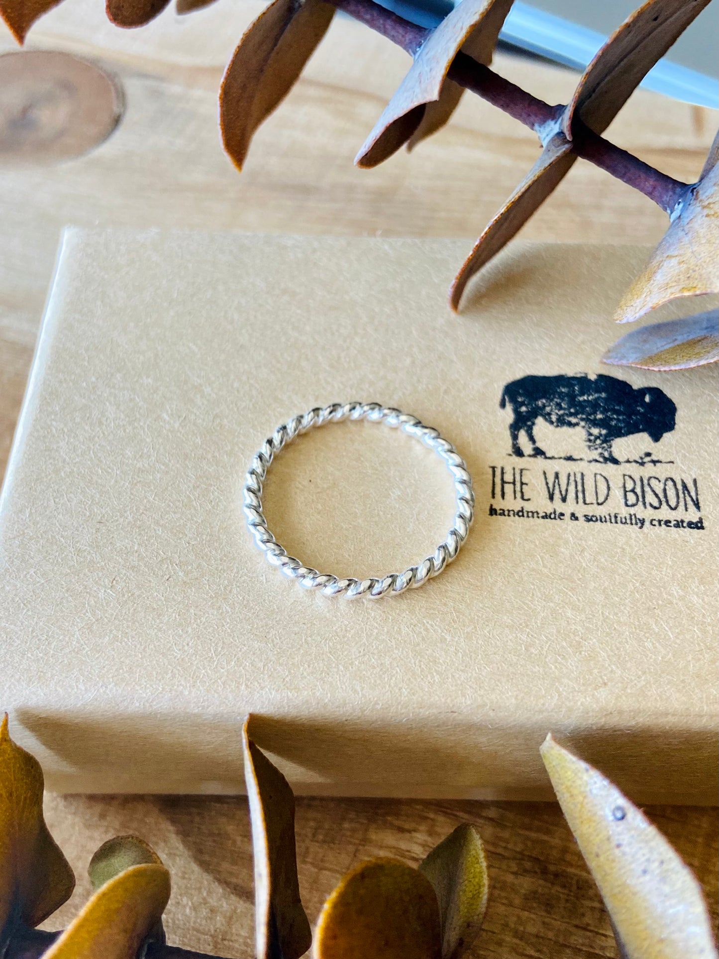 Sterling Twisted Silver Stacker